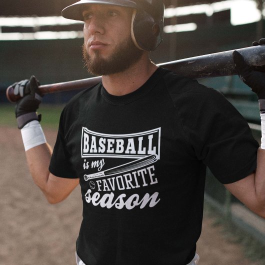 T-shirt Le Baseball Est Ma Saison Préférée