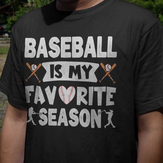 T-shirt Le Baseball Est Ma Saison Préférée, Le Baseball Dr