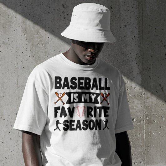 T-shirt Le Baseball Est Ma Saison Préférée, Le Baseball Dr