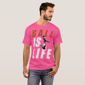 T-shirt Le Basket-Ball, c'est la conception de boules de v (Devant entier)