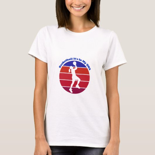 T-shirt Le basket-ball dans mon ADN (Devant)