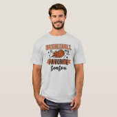 T-shirt Le basket-ball est ma saison préférée (Devant entier)