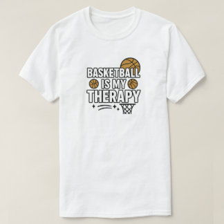 T-shirt Le basket-ball est ma thérapie