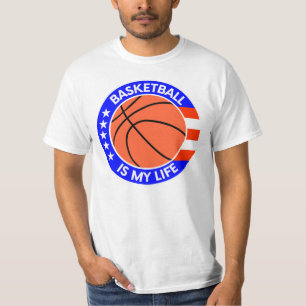 T-shirt Le basket-ball est ma vie. Joueur sportif