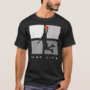 T-shirt Le Basket-Ball Jusqu'À La Boule À Capuchon Est La 