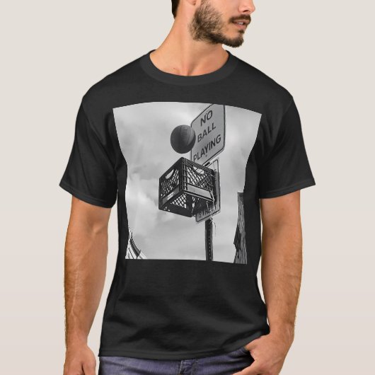 T-shirt Le basket-ball ne cesse jamais (Devant)