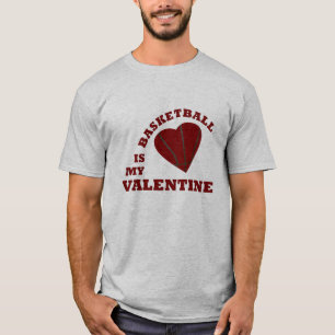T-shirt Le basket est mon valentin
