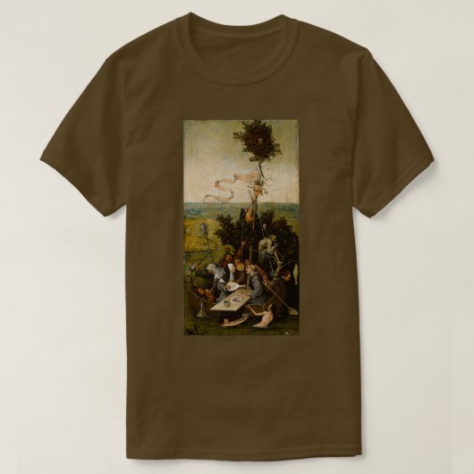 T-shirt Le Bateau de Fools Hieronymus Bosch (Design devant)