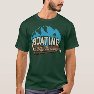 T-shirt Le Bateau Est Mon Camp De Pêche Therapy Lake