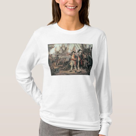 T-shirt Le bateau qui a coulé la victoire, 1779 (Devant)