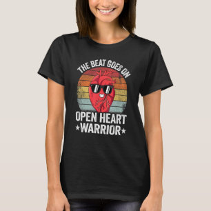 T-shirt Le Beat Commence Sur Le Coeur Ouvert Guerrier Chir