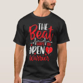 T-shirt Le Beat Se Déroule En Plein Coeur Chirurgie Bypass (Devant)