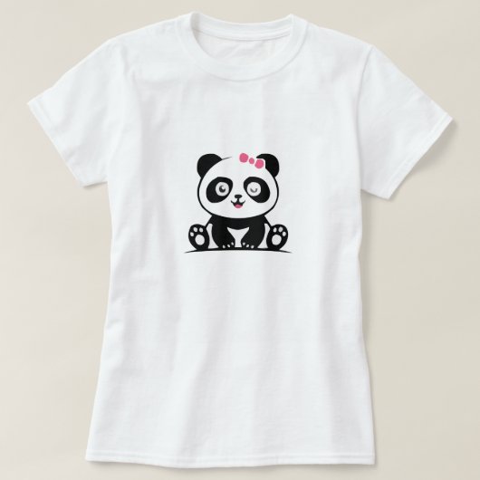 T-shirt Le beau panda (Design devant)