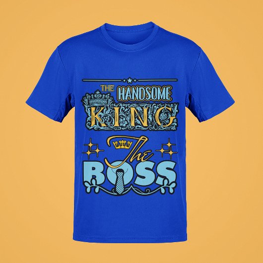 T-shirt Le beau Roi, Le Style Graphique des Boss Hommes
