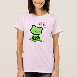 T-shirt Le bébé des femmes d'amour de grenouille - pièce