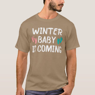 T-shirt Le bébé d'hiver arrive Faire-part drôle de grosses