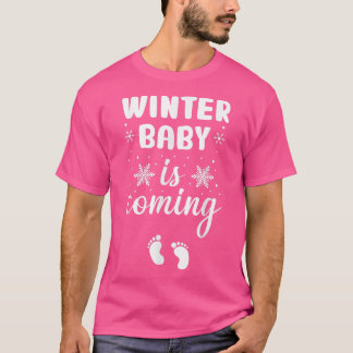T-shirt Le bébé d'hiver arrive Faire-part drôle de grosses