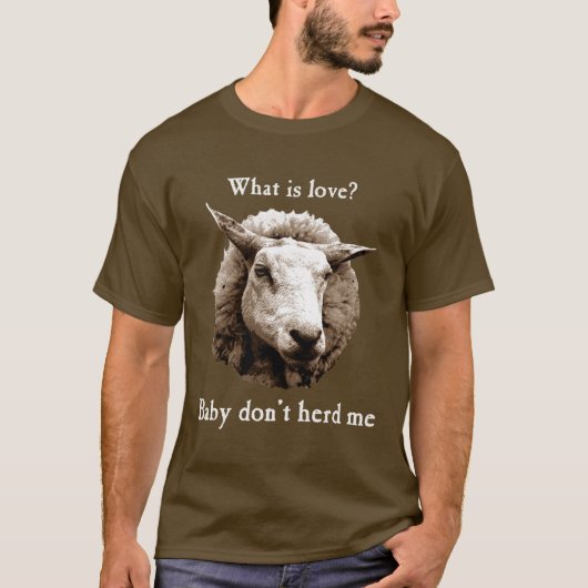 T-shirt Le bébé ne me vivent pas en troupe des moutons (Devant)