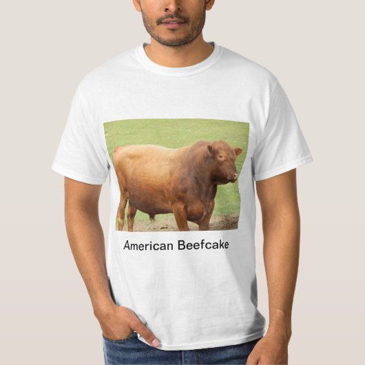 T-shirt Le beefcake américain (Devant)