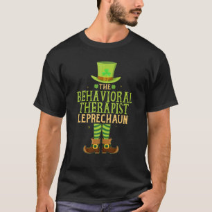 T-shirt Le Behavioral Therapist Leprechaun Matching St Pa