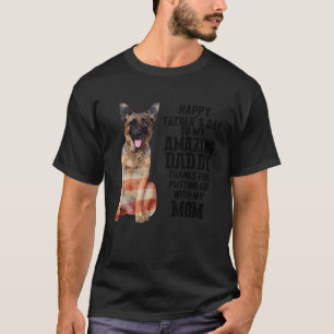 T-shirt Le berger allemand papa Bonne fête des pères à mon