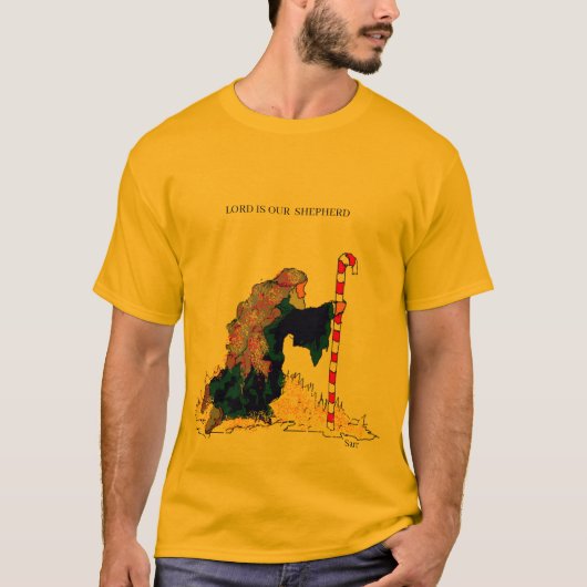 T-Shirt : Le Berger signifie la croix (Devant)