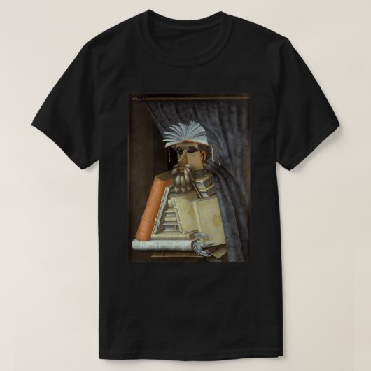 T-shirt Le bibliothécaire par Giuseppe Arcimboldo 1566 (Design devant)