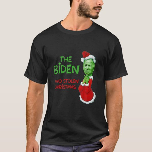 T-shirt Le Biden qui a volé Noël drôle (Devant)
