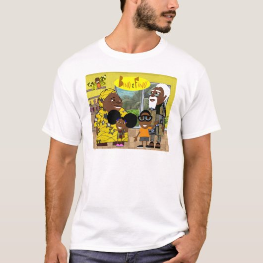 T-shirt Le bino et la famille de Fino (Devant)