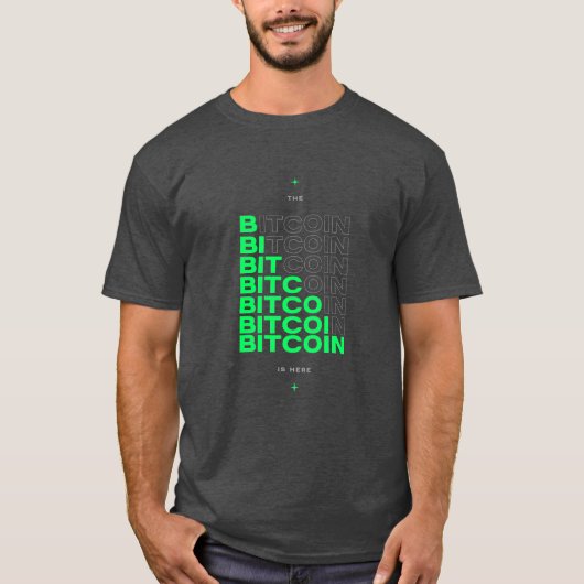 T-shirt Le Bitcoin Est Là (Devant)