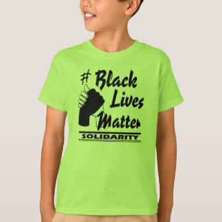 T-shirt Le #Black vit des enfants de solidarité de matière