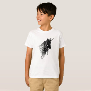 T-shirt Le blanc de conception de licorne badine le