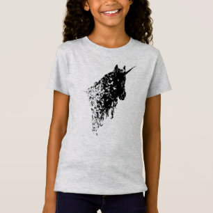 T-Shirt Le blanc de conception de licorne badine le
