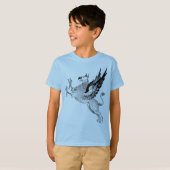 T-shirt le bleu de griffon badine t (Devant entier)