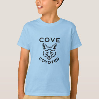 T-shirt Le bleu de l'enfant d'école de crique