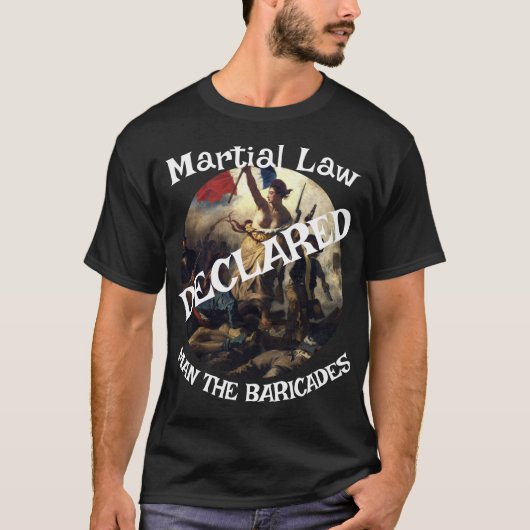 T-shirt Le blocus naval de Trump ferme le fleuve Mississip (Devant)
