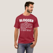 T-shirt Le blogueur Noun Definition Drôle Citation Cool (Devant entier)