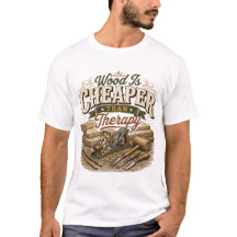 Le bois est moins cher que la thérapie Vintage Tee