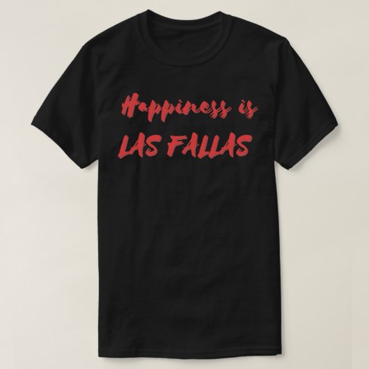 T-shirt Le bonheur à Las Fallas (Design devant)