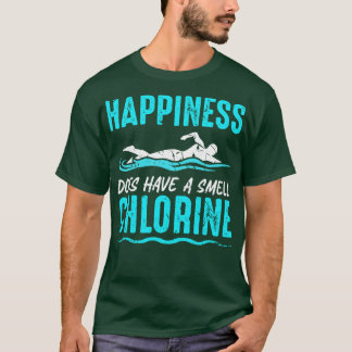 T-shirt Le Bonheur A L'Odeur Chlorine Nager