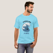 T-shirt Le bonheur arrive par vagues (Devant entier)