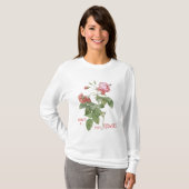 T-shirt Le bonheur, c'est acheter des fleurs (Devant entier)