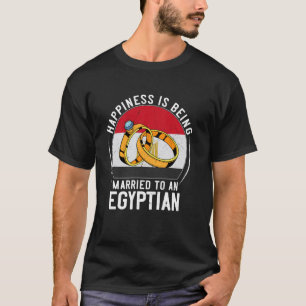 T-shirt Le bonheur, c'est être marié à un mariage égyptien