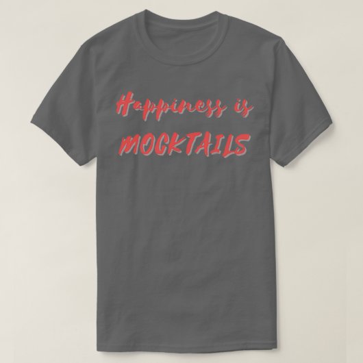 T-shirt Le bonheur, c'est les cocktails (Design devant)