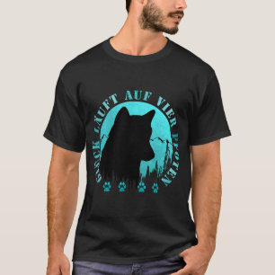 T-shirt Le bonheur de Husky est à quatre pattes