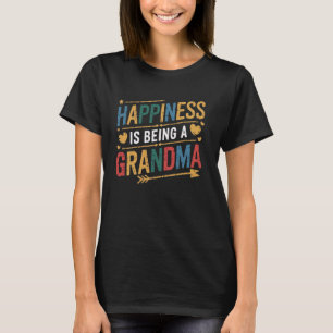 T-shirt Le bonheur est d'être un Grand-mère graphique T-sh