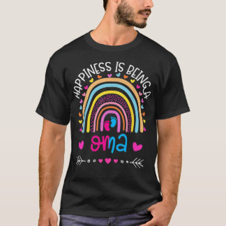 T-shirt Le bonheur est d'être un oma Rainbow mère's day 20