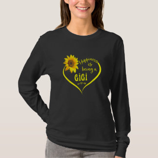 T-shirt Le Bonheur Est D'Être Une Gigi Femme Grandma Tourn
