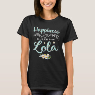T-shirt Le Bonheur Est D'Être Une Lola Femme Daisy Décor F