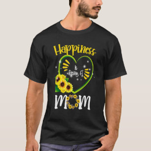 T-shirt Le bonheur est d'être une maman tournesol mère's D